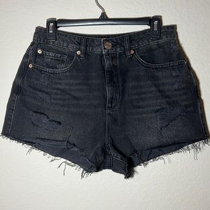 GARAGE Denim Black Jean Shorts